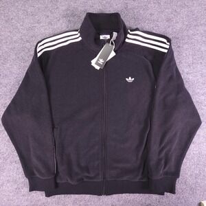 Adidas Large Skateboarding Bouclette Track Jacket Black White GD3522 New NWT